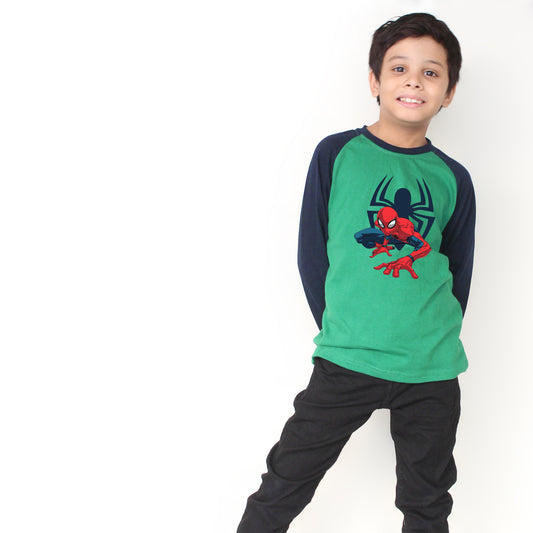 the shop Kids Spider-Man superhero graphic raglan shirt for casual wear and everyday outfits