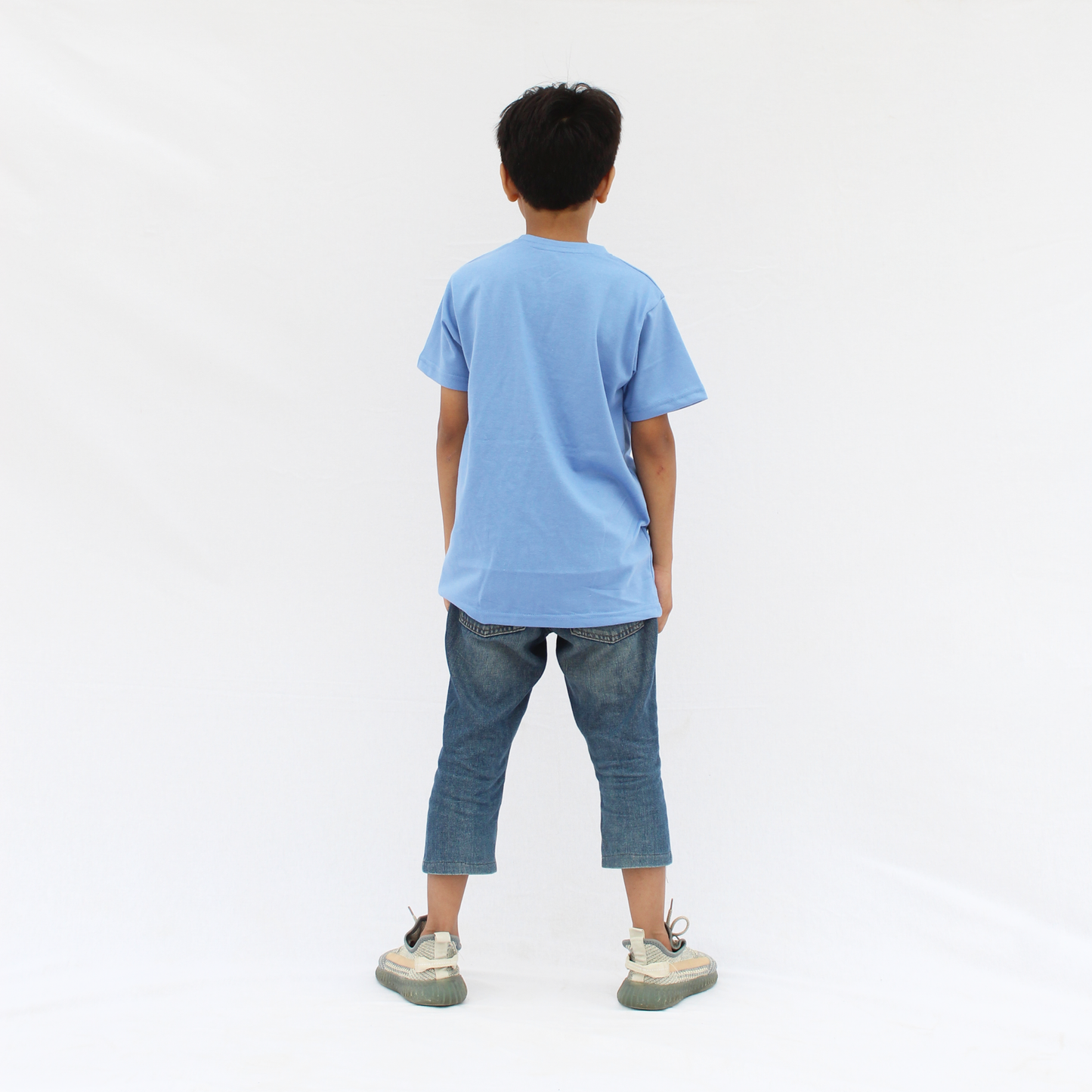 Affordable sky blue t-shirt for boys & girls casual look
Trendy plain sky blue t-shirt for kids half sleeves
Sky blue everyday wear t-shirt for boys and girls