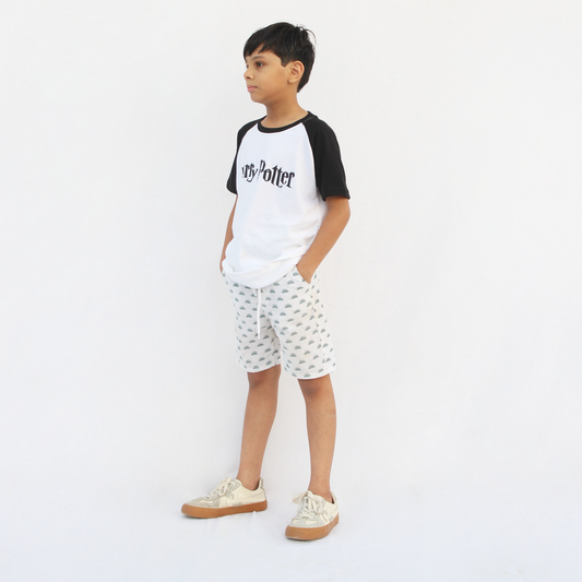 Black & White Raglan Harry Potter T-Shirt