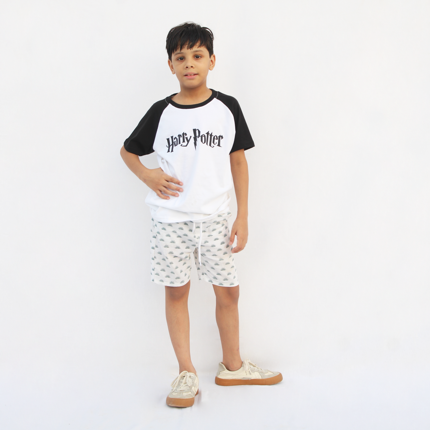 Black & White Raglan Harry Potter T-Shirt