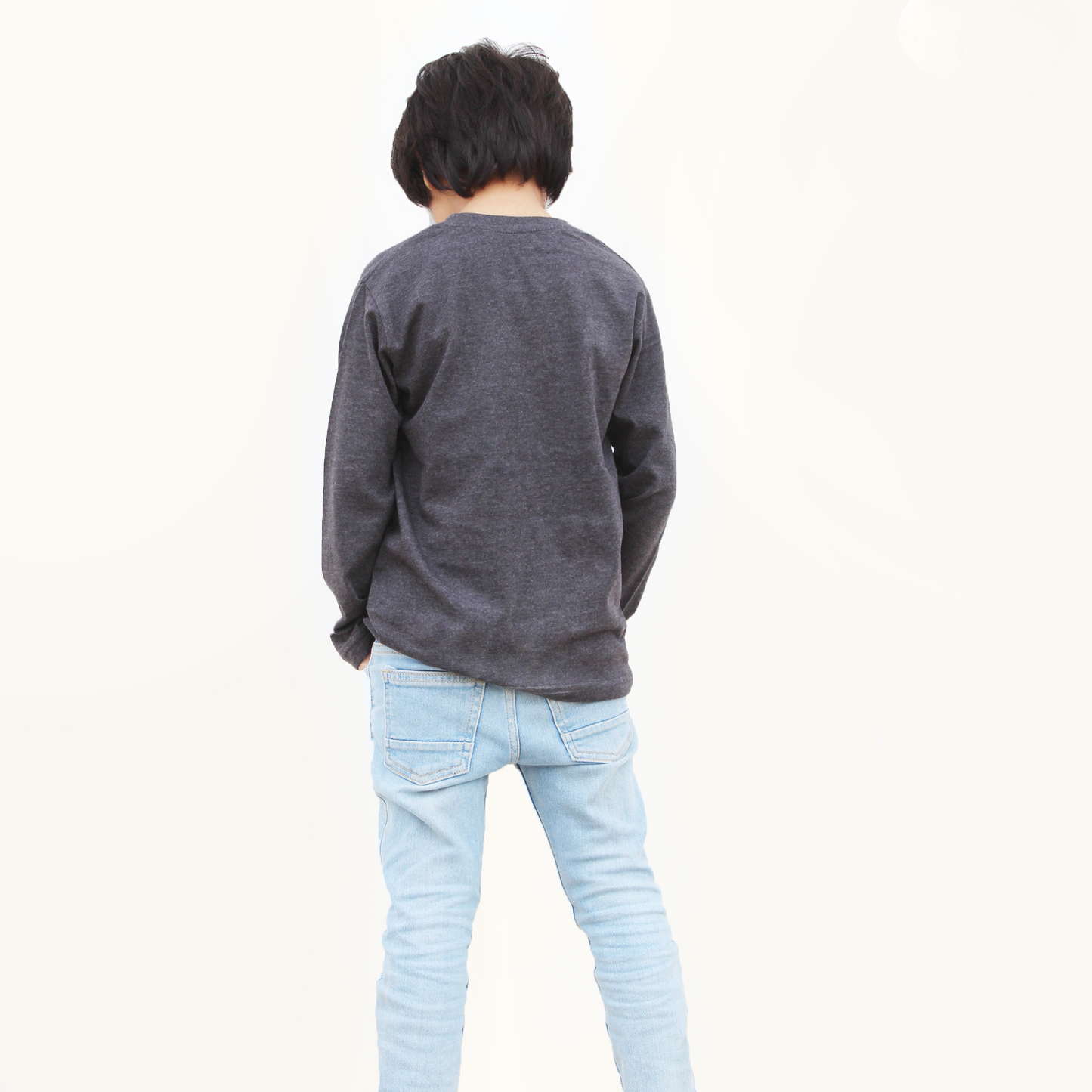 Trendy Grey Full Sleeves T-Shirt for Kids