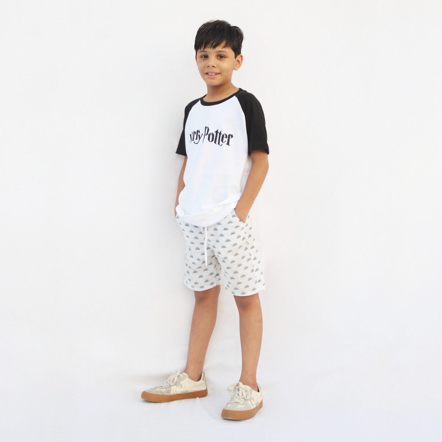 Black & White Raglan Harry Potter T-Shirt