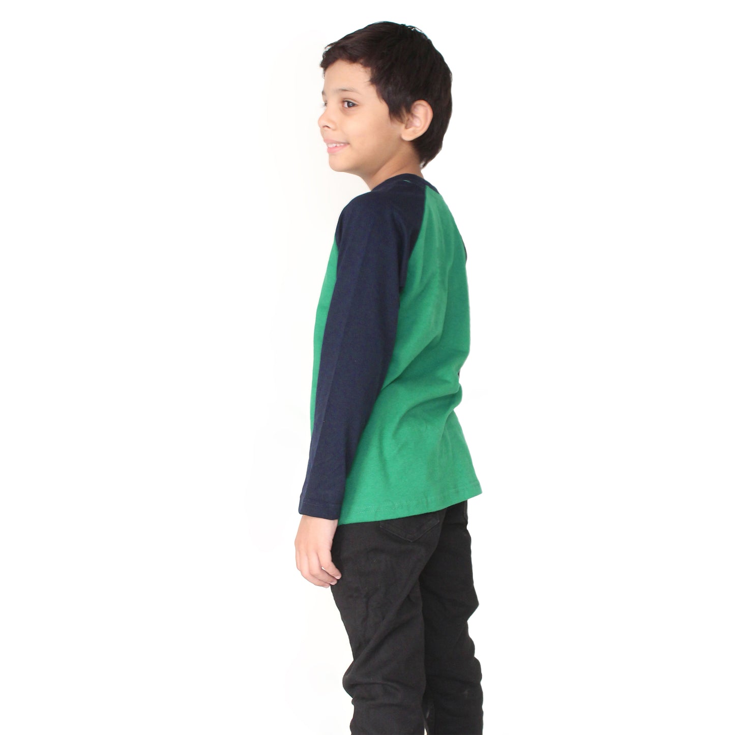 Multicolor raglan full sleeves kids tees – perfect combo for 1 to 14 years