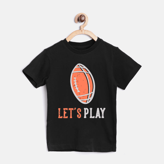 Let's Play Black T Shirt For Boys & Girls Kids - The Shop.