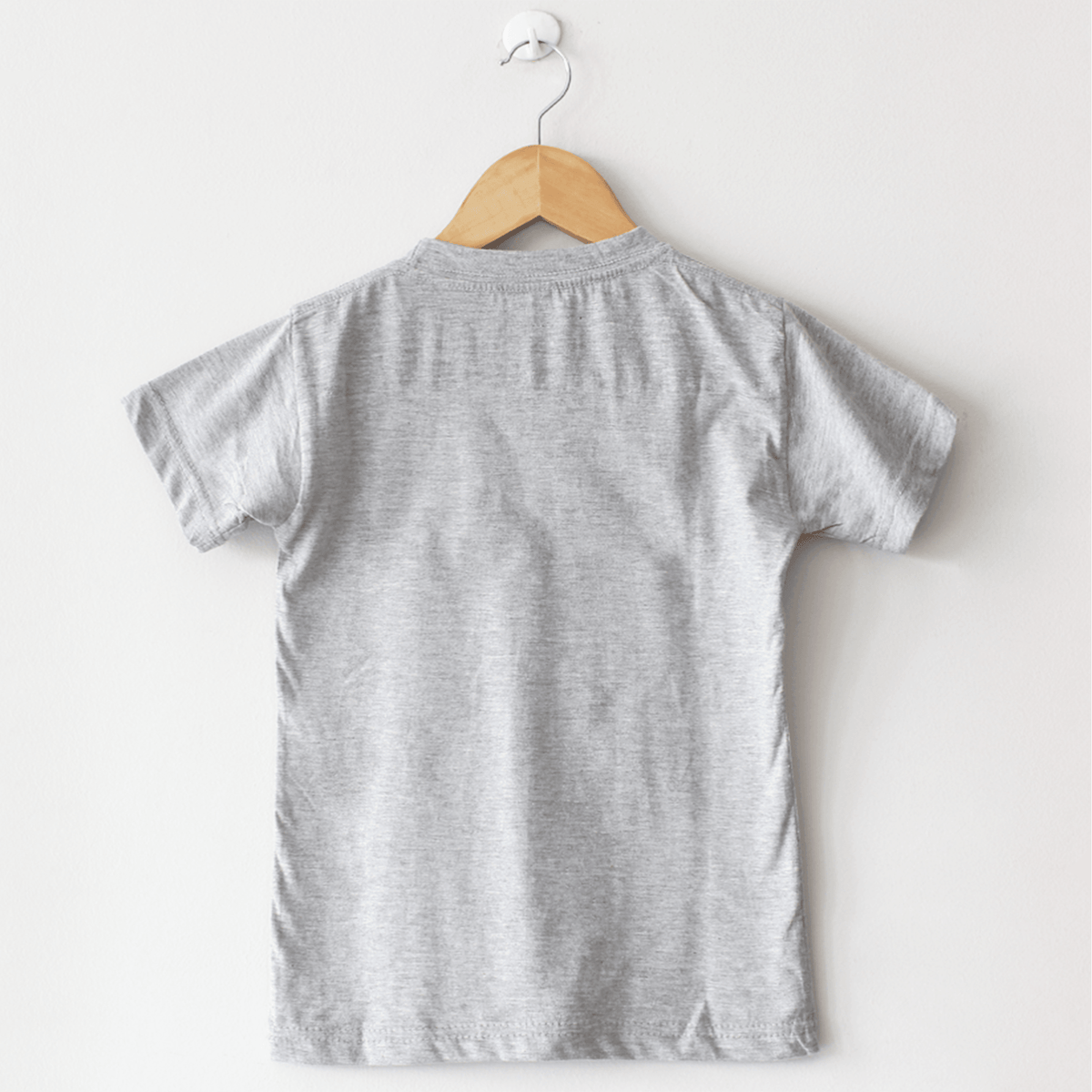 Basic Grey T-Shirt, Round Neck Half Sleeves - The Shop.