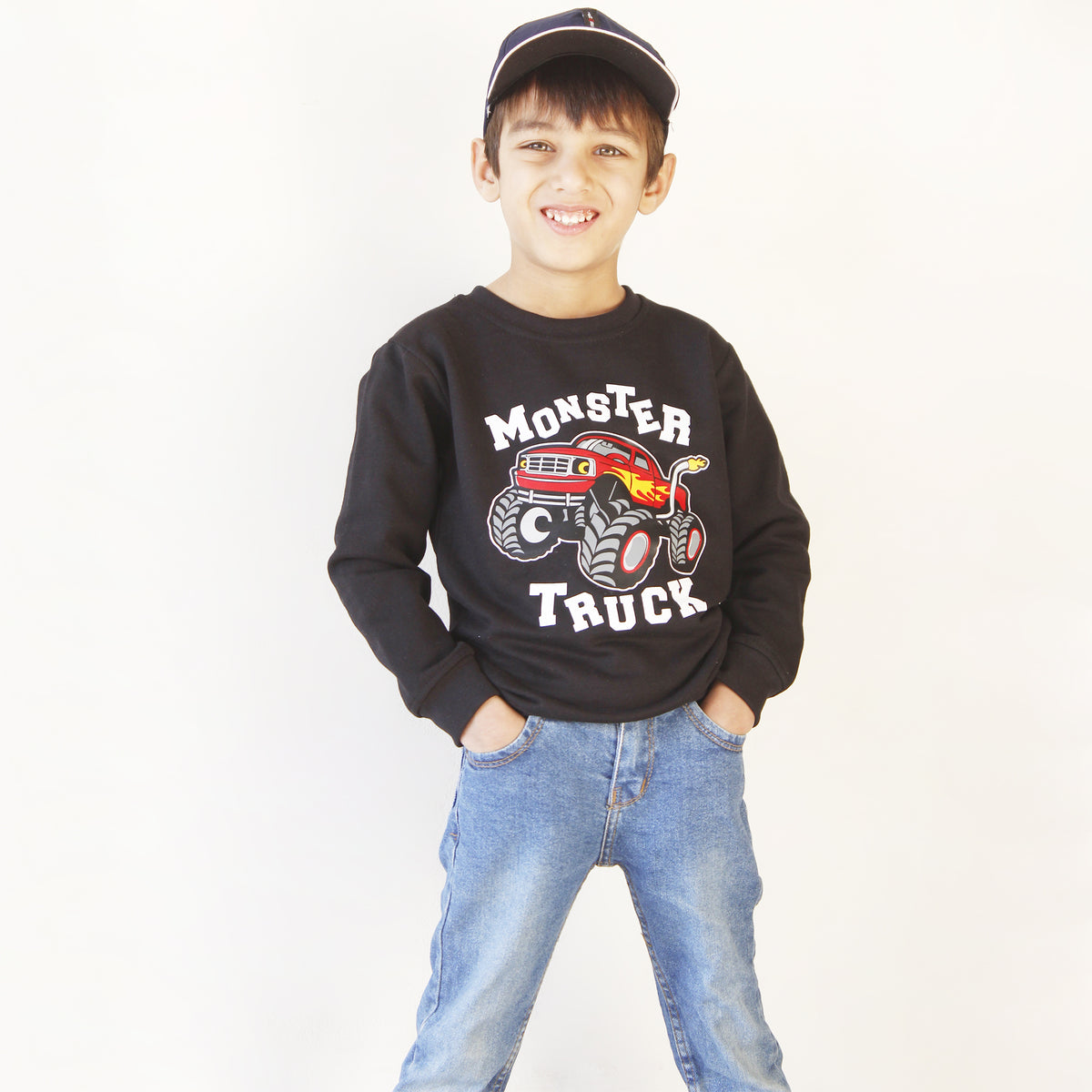 Monster Truck Black Sweatshirt