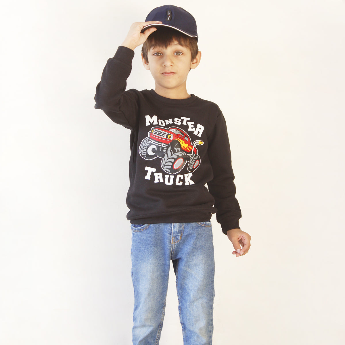 Monster Truck Black Sweatshirt