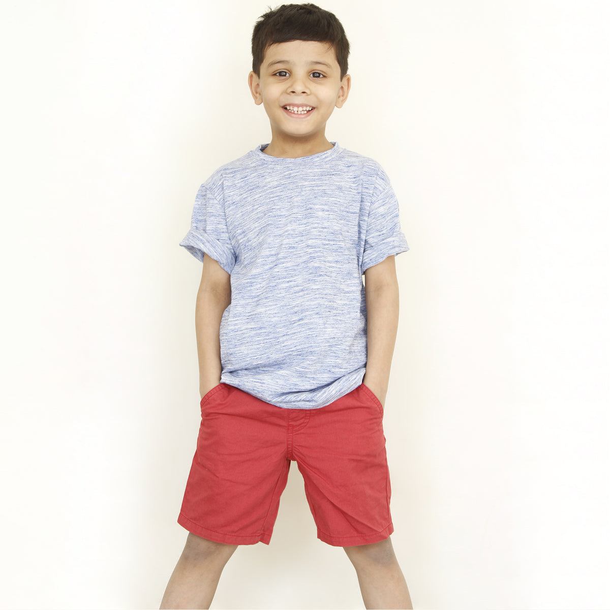 Blue Texture T Shirt