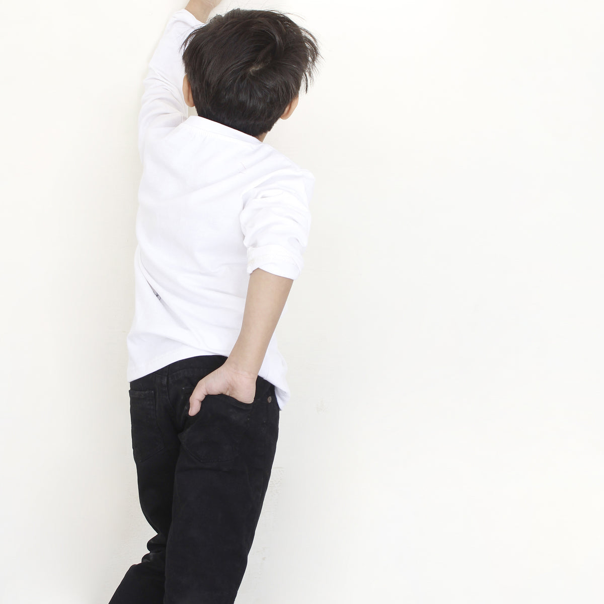 White Full Sleeves T-Shirt