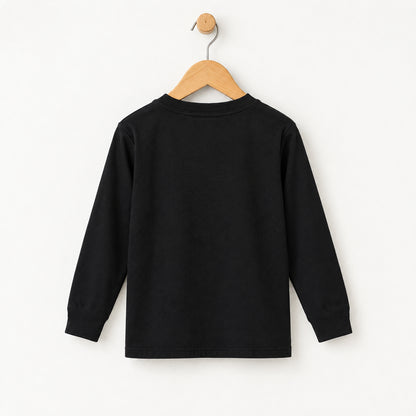Black Full Sleeves Daisy T-Shirt