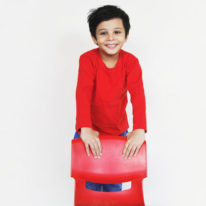 Pack Of 3 - Navy Red White Full Sleeves T-Shirts