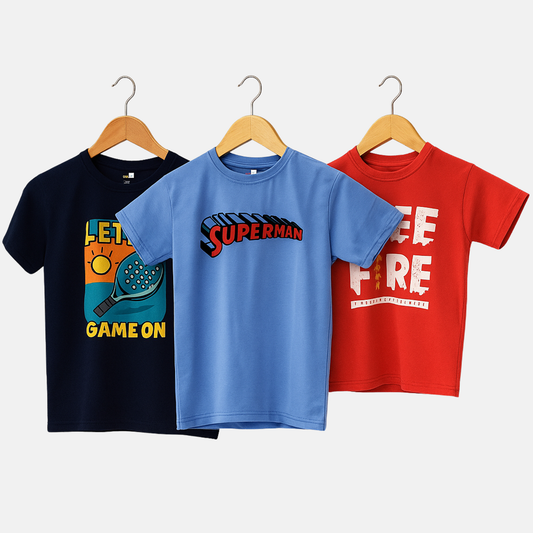 Pack Of 3 - Graphics T-Shirt