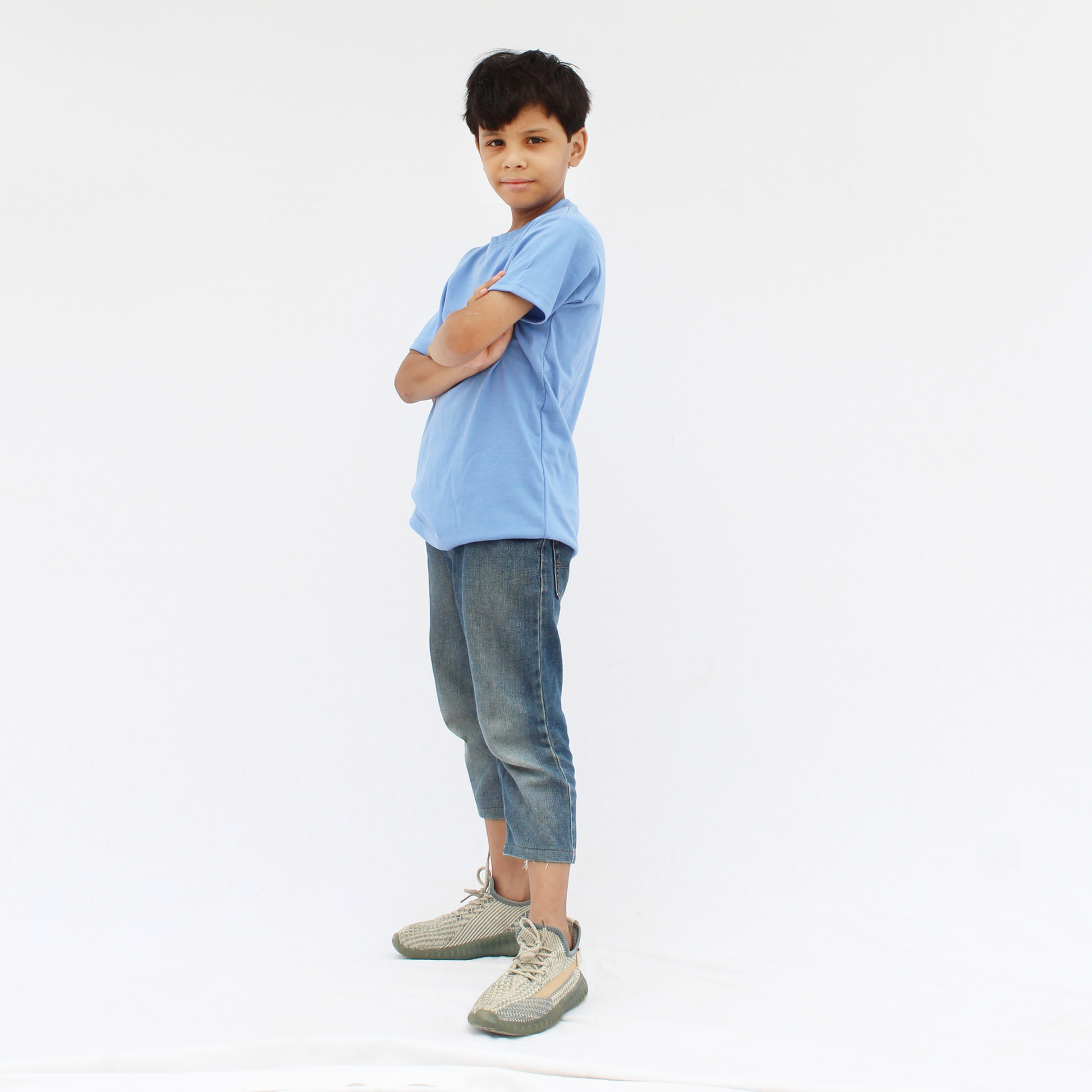 Summer sky blue t-shirt for kids in Pakistan
Sky blue half sleeve round neck t-shirt for children
Kids unisex plain sky blue t-shirt half sleeves Pakistan
