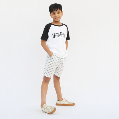 Black & White Raglan Harry Potter T-Shirt