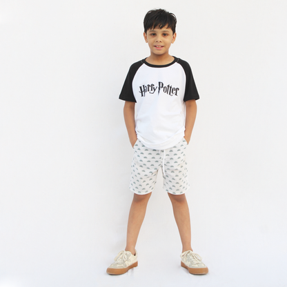 Black & White Raglan Harry Potter T-Shirt
