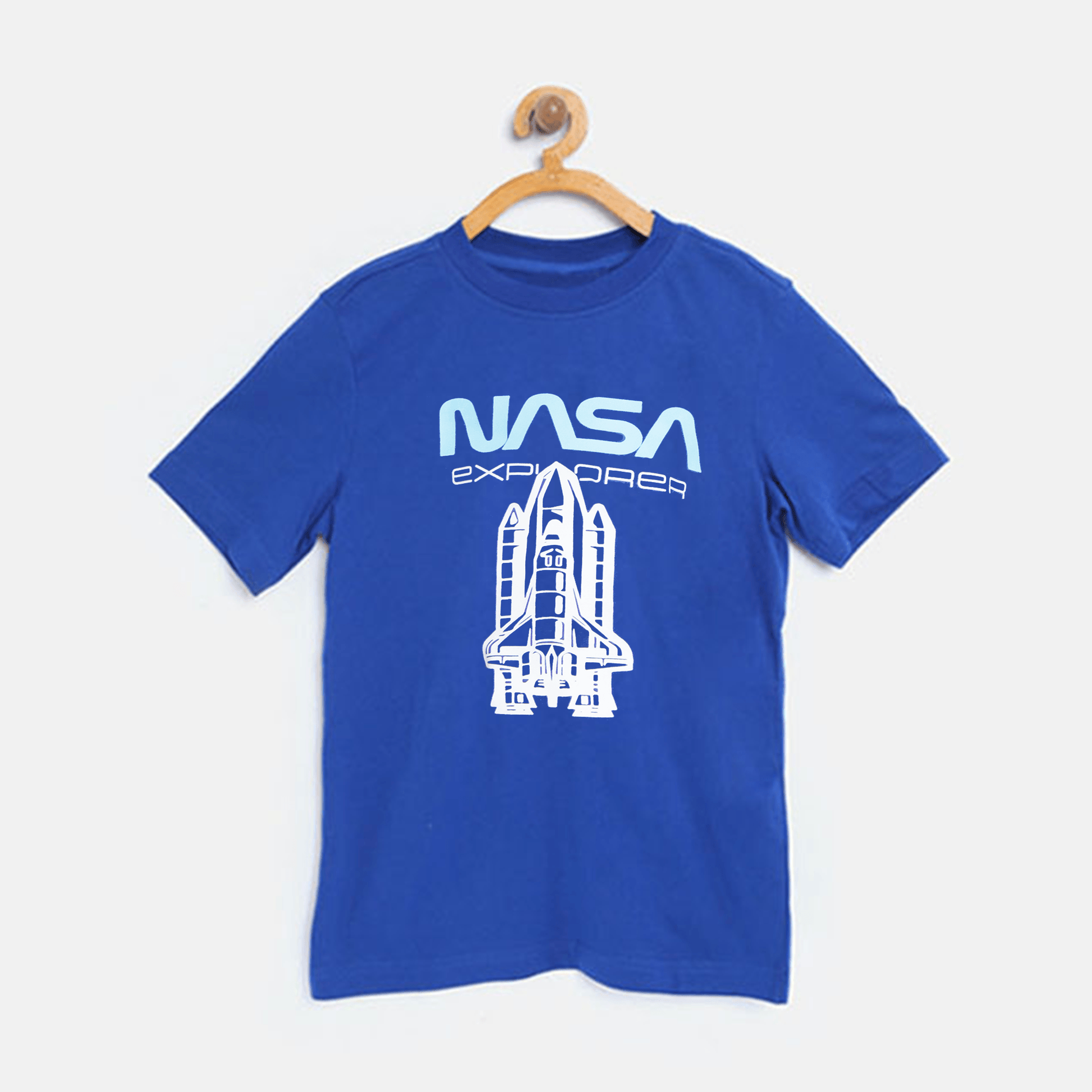 Royal Blue NASA T Shirt For Boys & Girls Kids - The Shop.