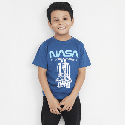 Blue NASA T Shirt For Boys & Girls Kids - The Shop.