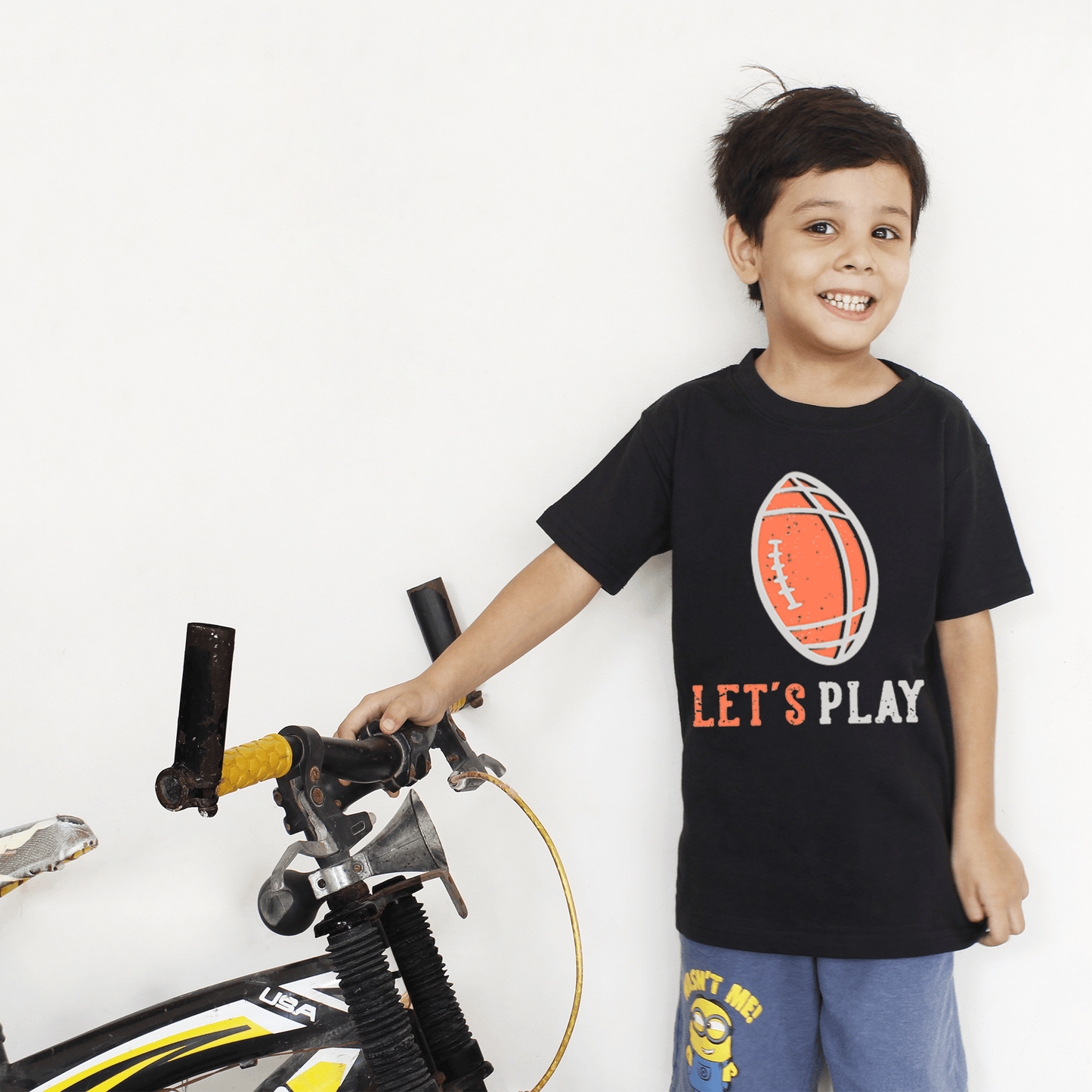 Let's Play Black T Shirt For Boys & Girls Kids - The Shop.