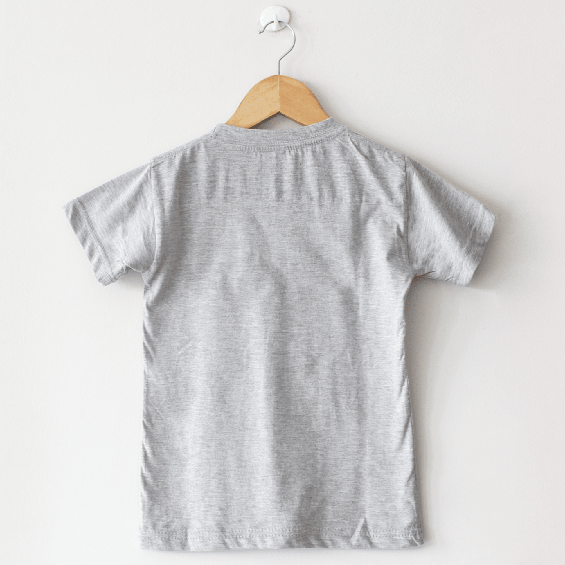 Basic Grey T-Shirt, Round Neck Half Sleeves - The Shop.