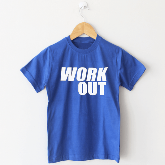 WORKOUT Royal Blue T Shirt - The Shop.