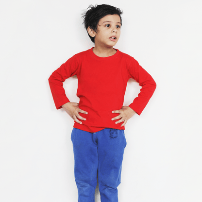 Red Full Sleeves T-Shirt For Boys & Girls Kids - The Shop.