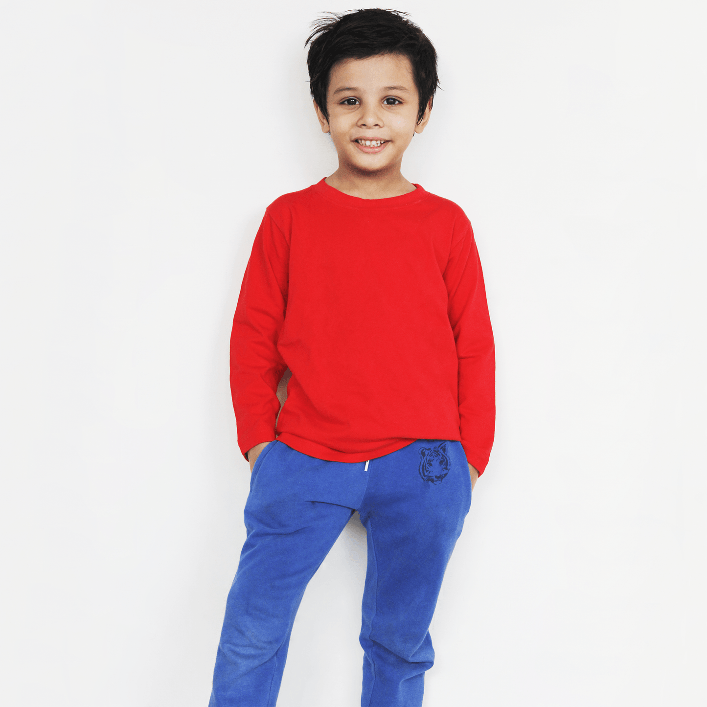Red Full Sleeves T-Shirt For Boys & Girls Kids - The Shop.
