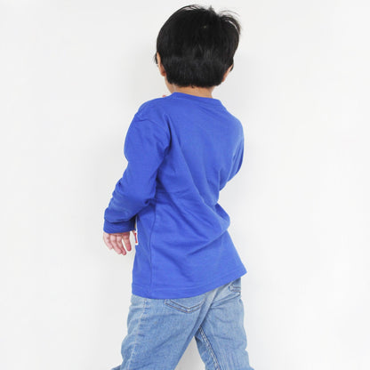 Full Sleeves Blue SONIC T Shirt For Boys & Girls Kids - The Shop.