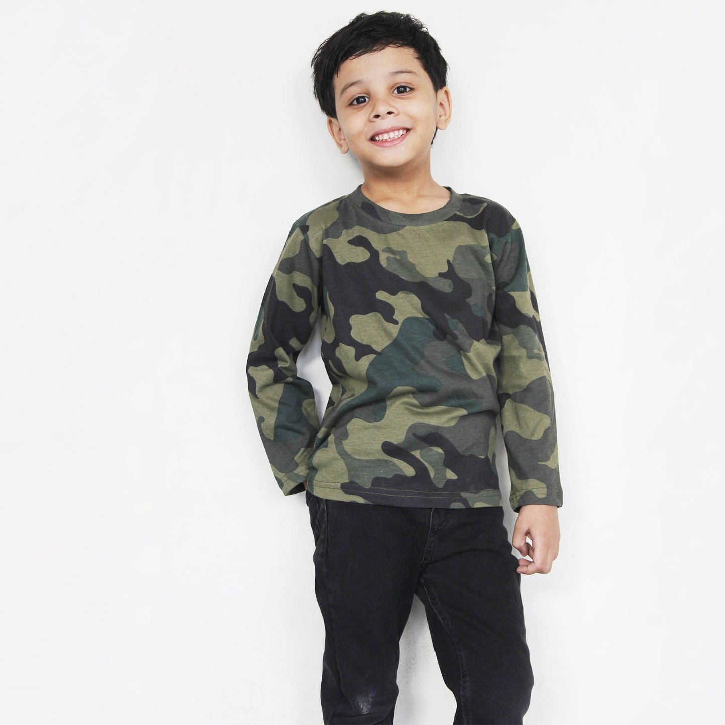Full Sleeves Camouflage T Shirt For Boys & Girls Kids - The Shop.