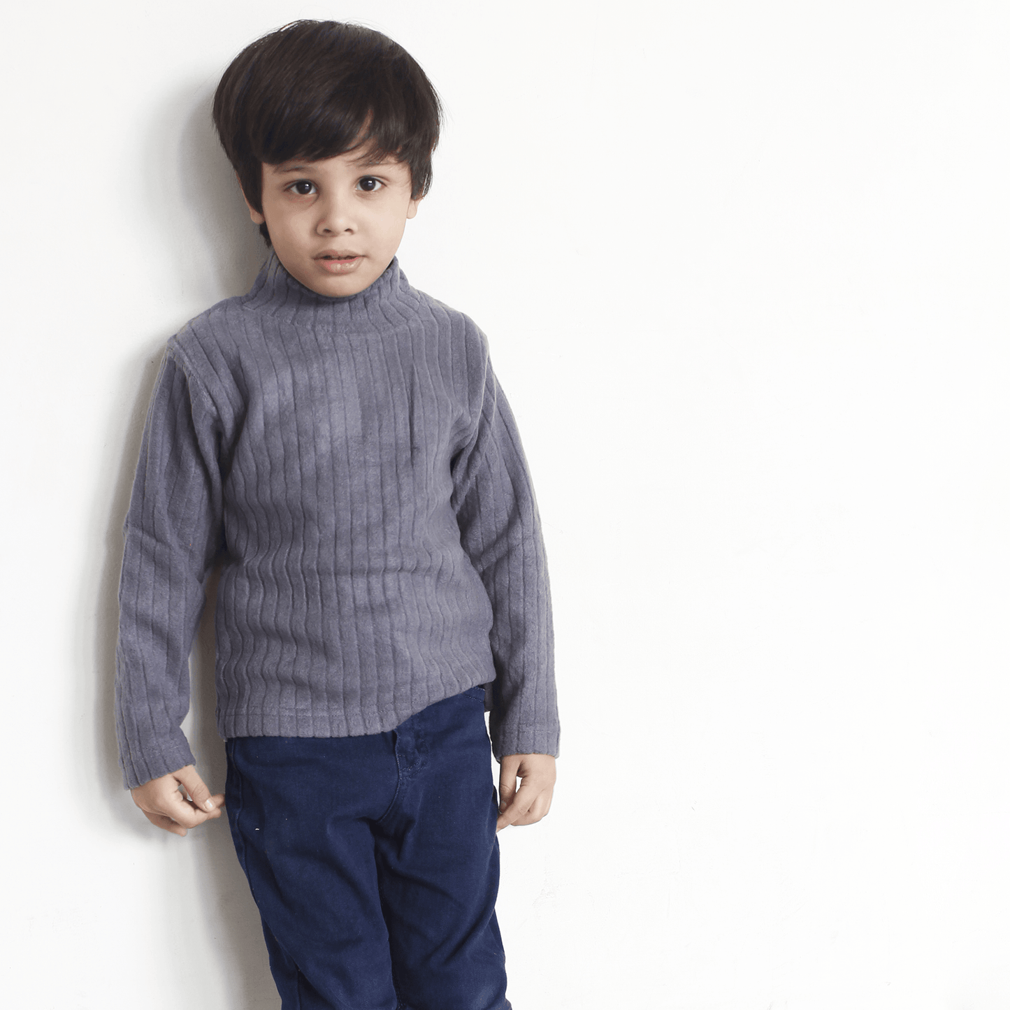 Grey High Neck For Boys & Girls Kids - The Shop.