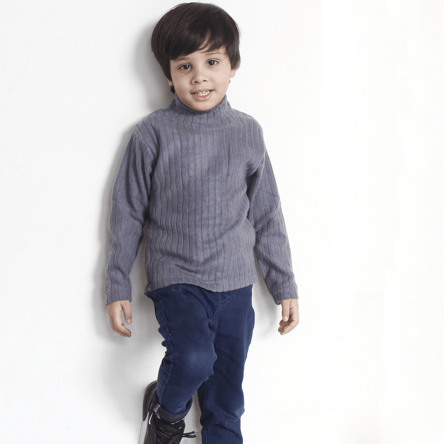 Grey High Neck For Boys & Girls Kids - The Shop.