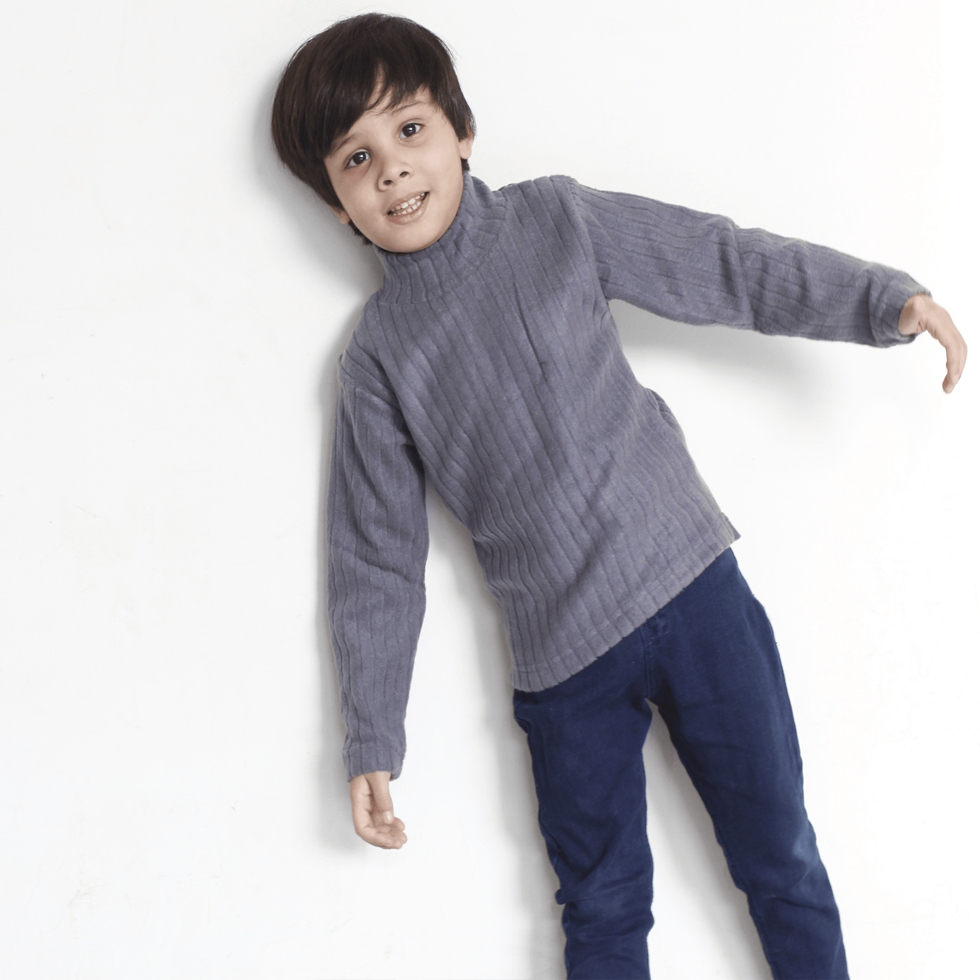 Grey High Neck For Boys & Girls Kids - The Shop.
