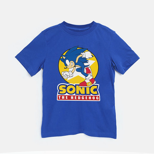 Blue SONIC T Shirt For Boys & Girls Kids - The Shop.