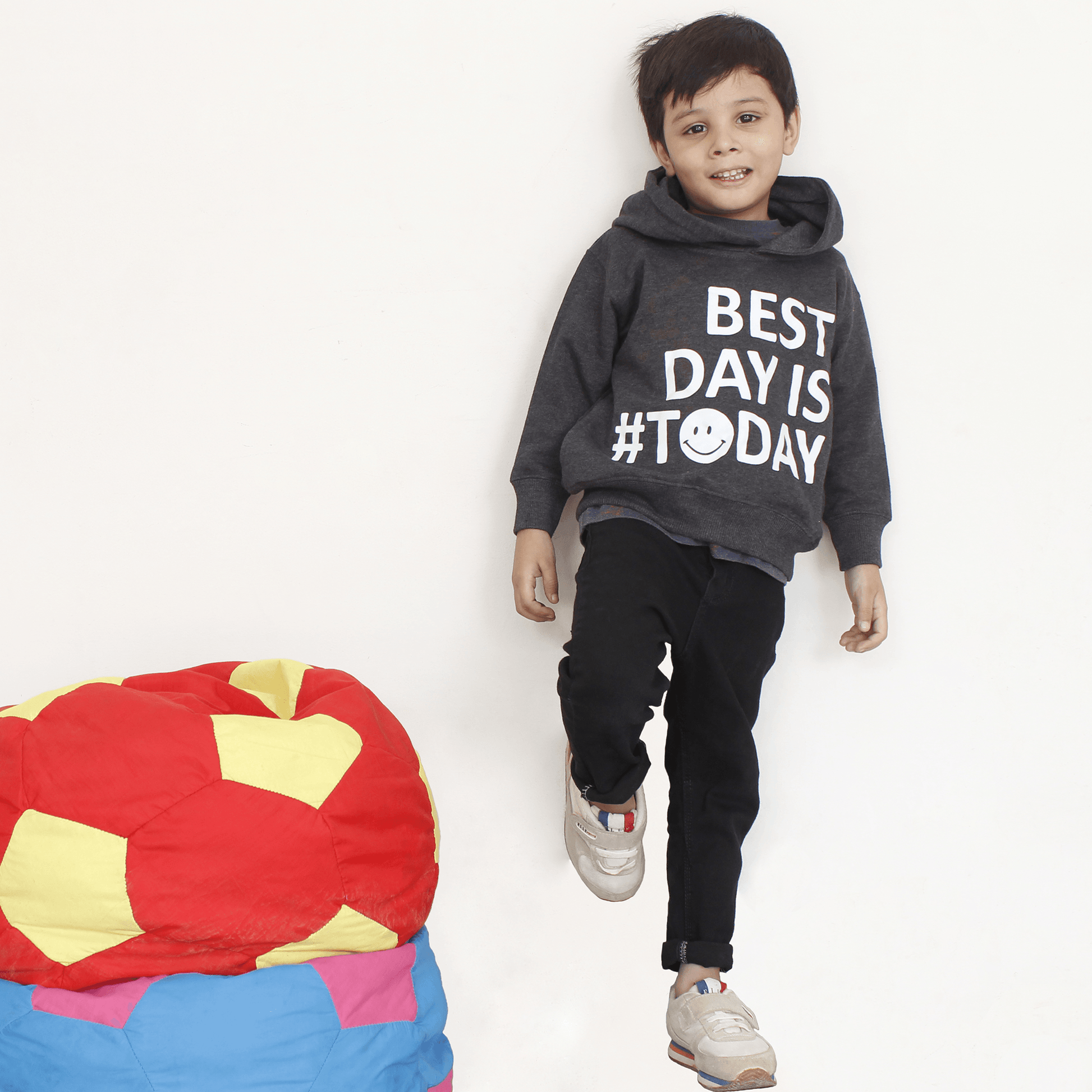 Best Day Is Today Charcoal Hoodie For Boys & Girls Kids - The Shop.