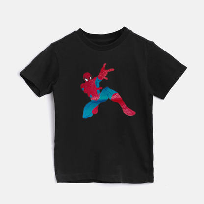 Spiderman Black T-Shirt For Boys & Girls - The Shop.