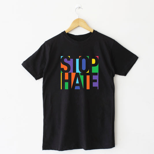 STOP HATE Black T Shirt