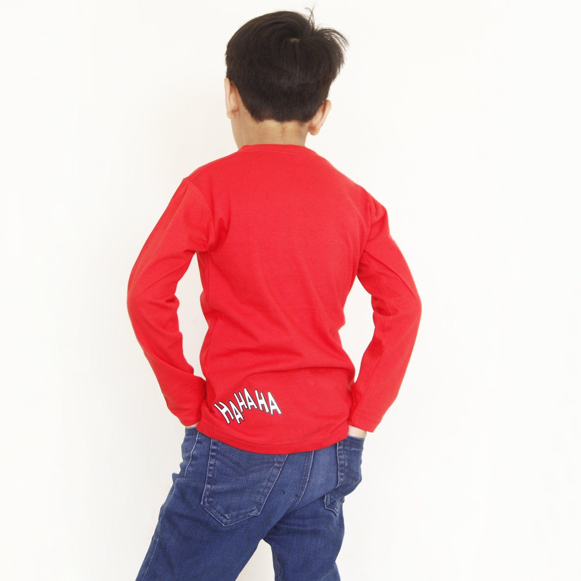 Snoopy Full Sleeves Red T Shirt For Boys & Girls - The Shop.
