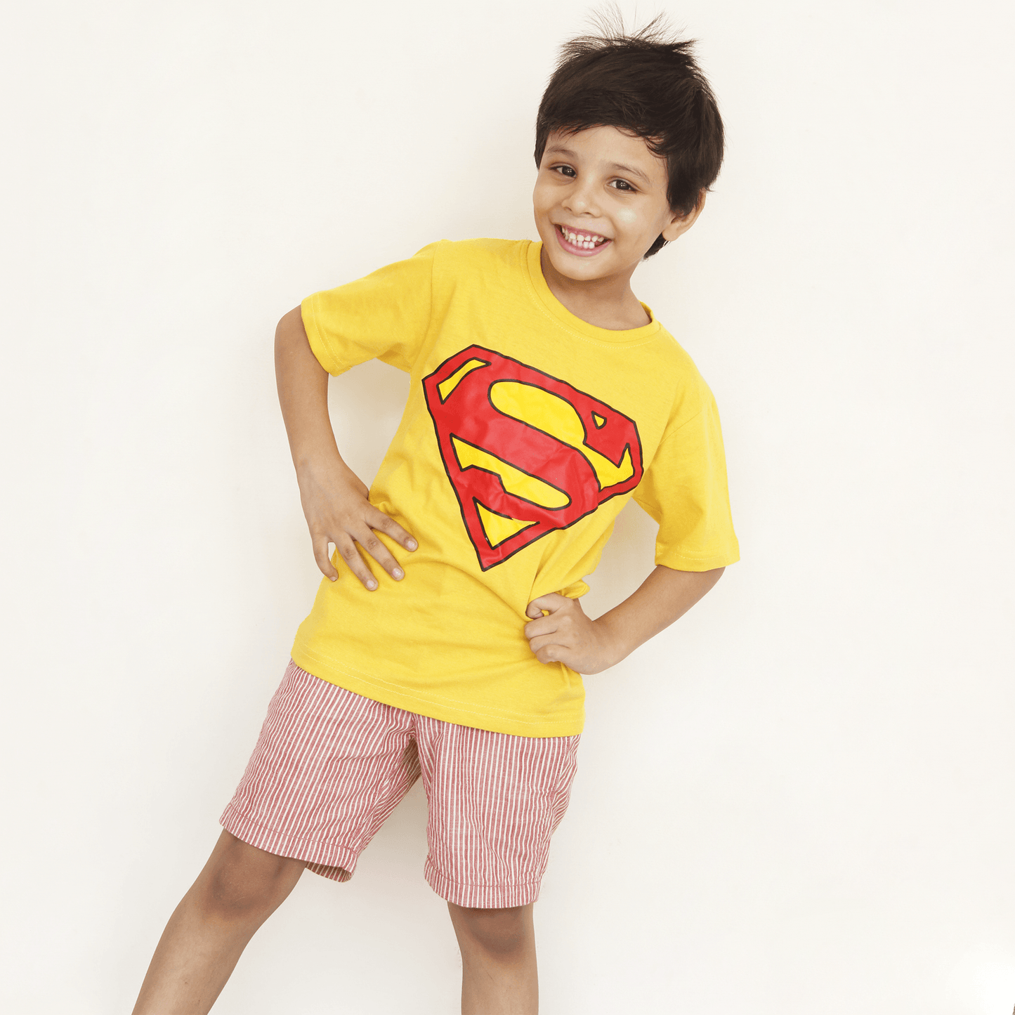 Yellow SUPERMAN T Shirt For Boys & Girls Kids - The Shop.