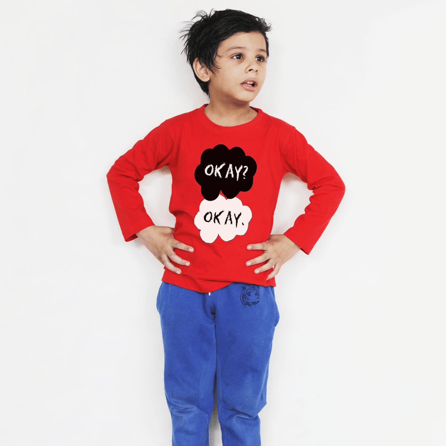 Full Sleeves Red T Shirt For Boys & Girls Kids - The Shop.