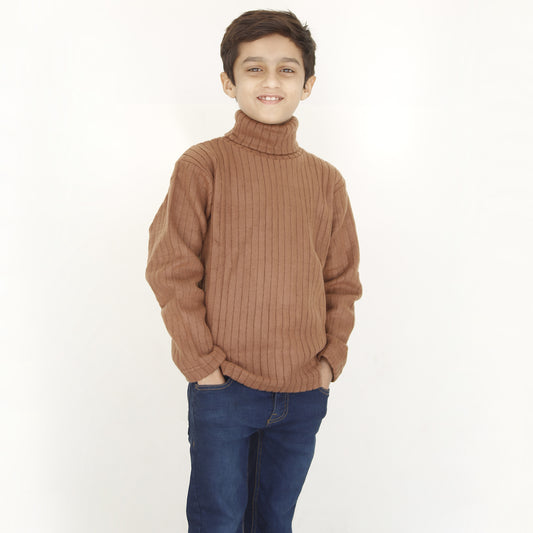 Brown High Neck For Kids (Boys & Girls)
