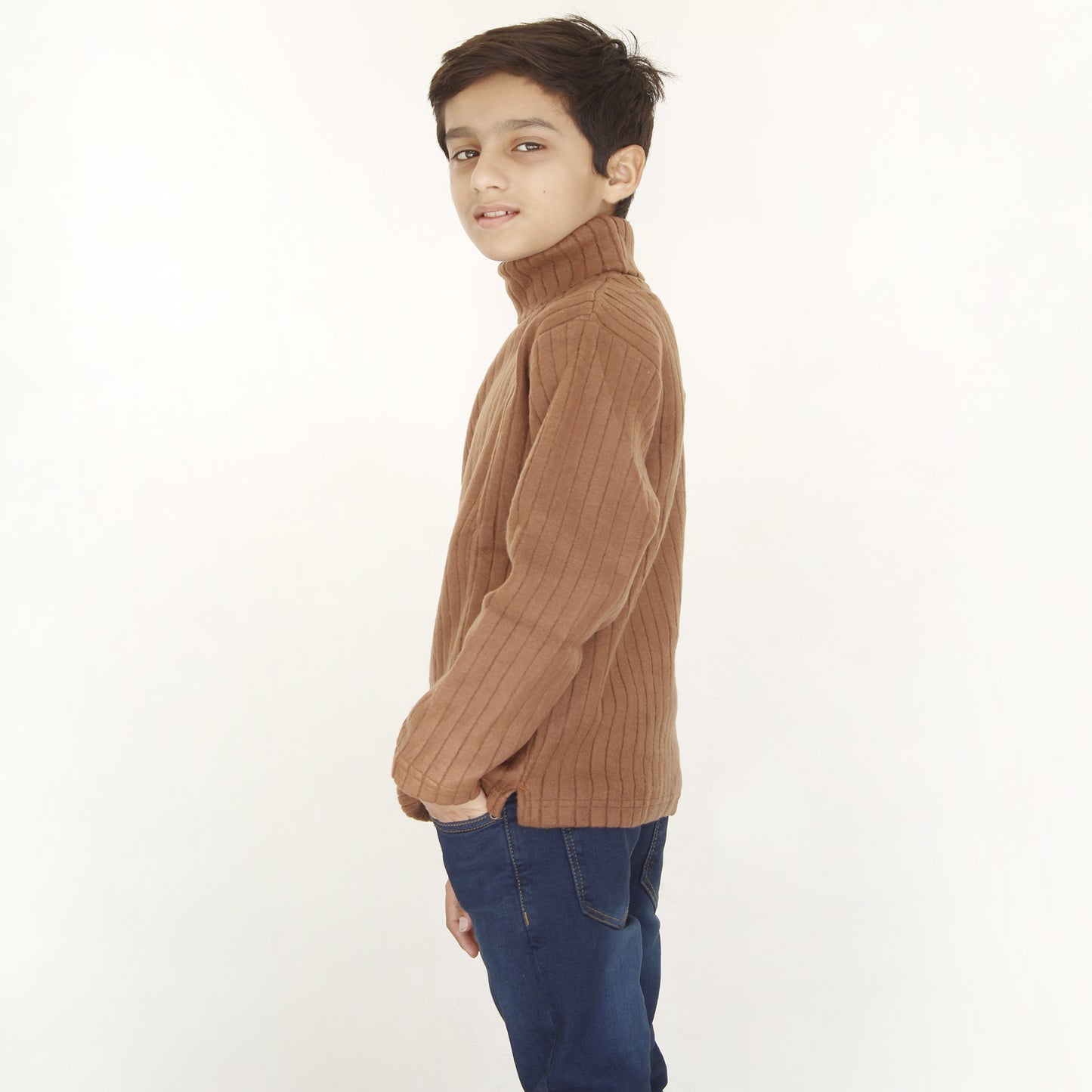 Brown High Neck For Kids (Boys & Girls)