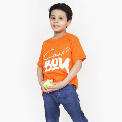 Orange  T Shirt, COOL BOY