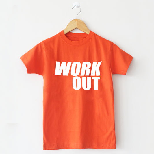 WORKOUT Orange T Shirt