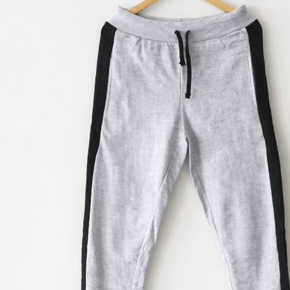 French Terry Grey Side Stripe Trouser - The Shop.
